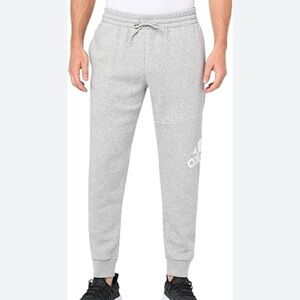 Adidas Men's Light Gray Fleece Joggers size S